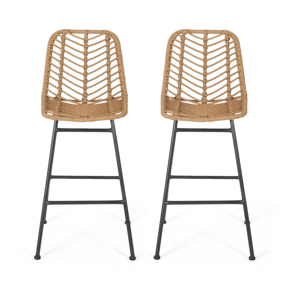 Jessie counter stools at walmart are very affordable and a great way to bring the rattan home into your home without a big expense. 