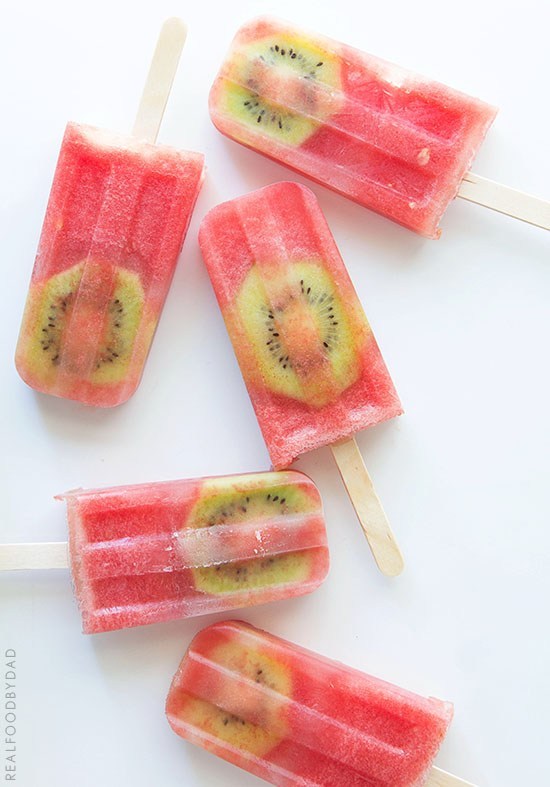 Watermelon Kiwi Popsicles