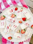 strawberry creamiscle popsicles