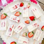 strawberry creamiscle popsicles