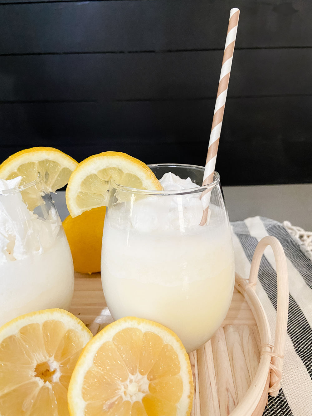 Copycat Chick-fil-A Frozen Lemonade. Cool off with this delicious treat that's tangy, tart and full of lemon flavor plus it's low in carbs! Keto friendly.