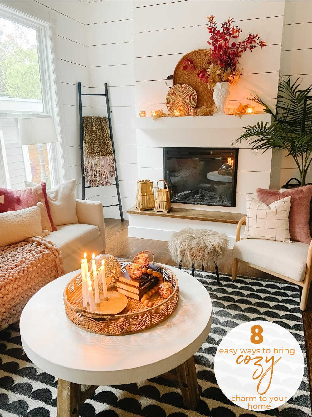 Easy Early Fall Decorating Ideas - summer to fall decor with no pumpkins!