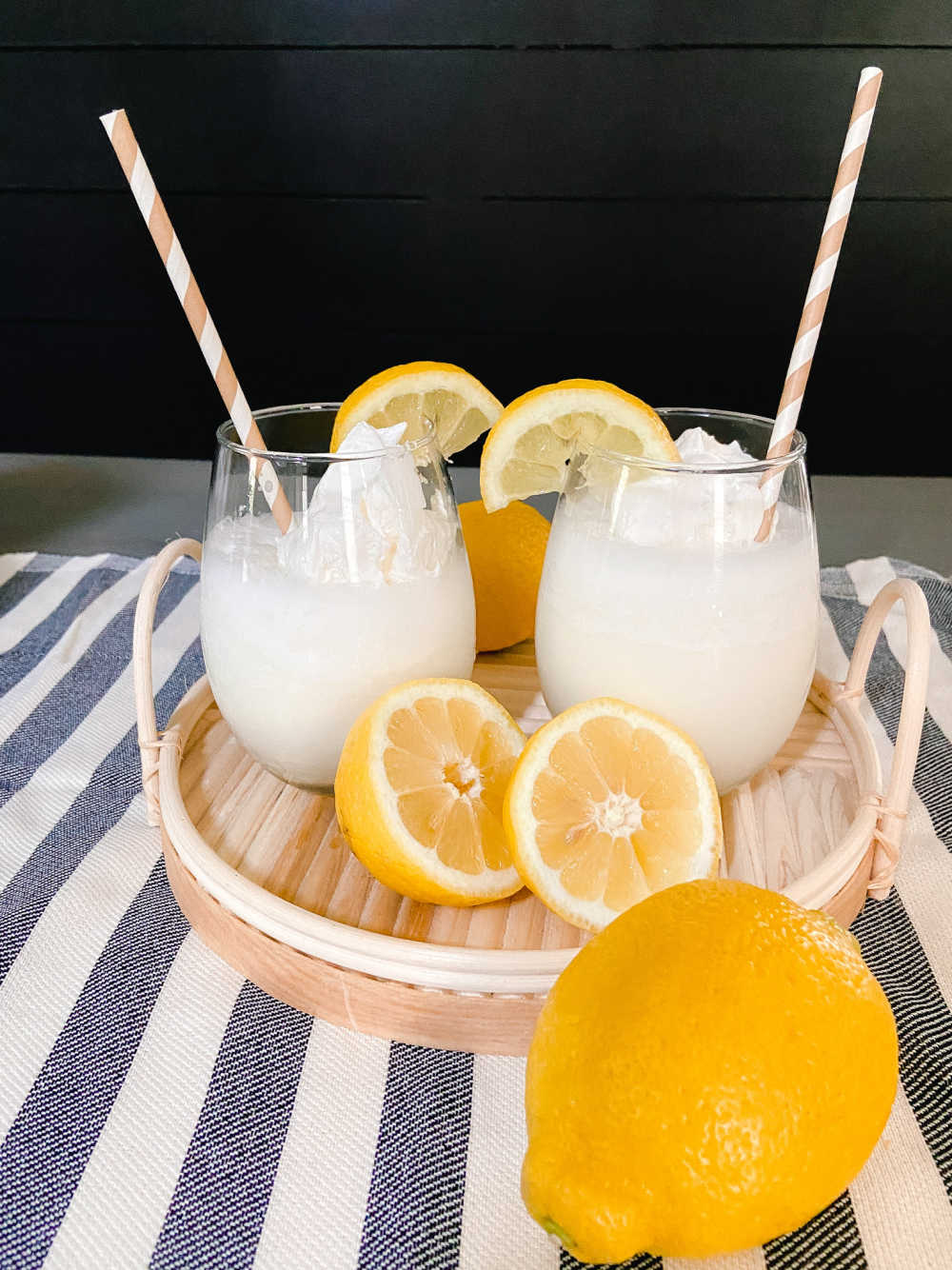 Copycat Chick-fil-A Frozen Lemonade. Cool off with this delicious treat that's tangy, tart and full of lemon flavor plus it's low in carbs! Keto friendly.
