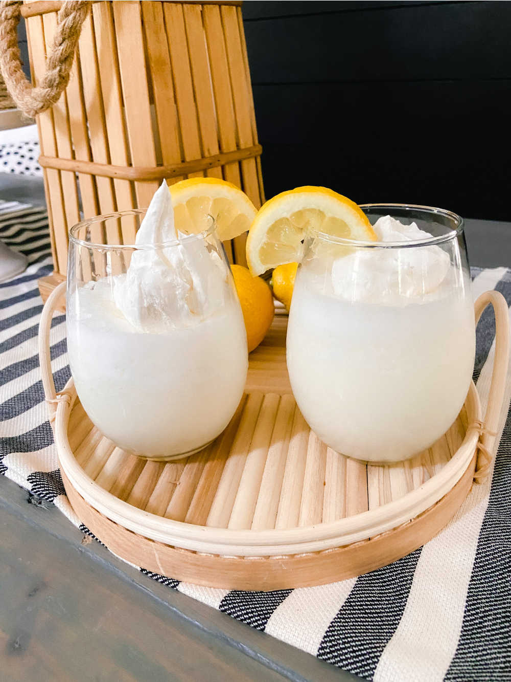 Copycat Chick-fil-A Frozen Lemonade. Cool off with this delicious treat that's tangy, tart and full of lemon flavor plus it's low in carbs! Keto friendly.
