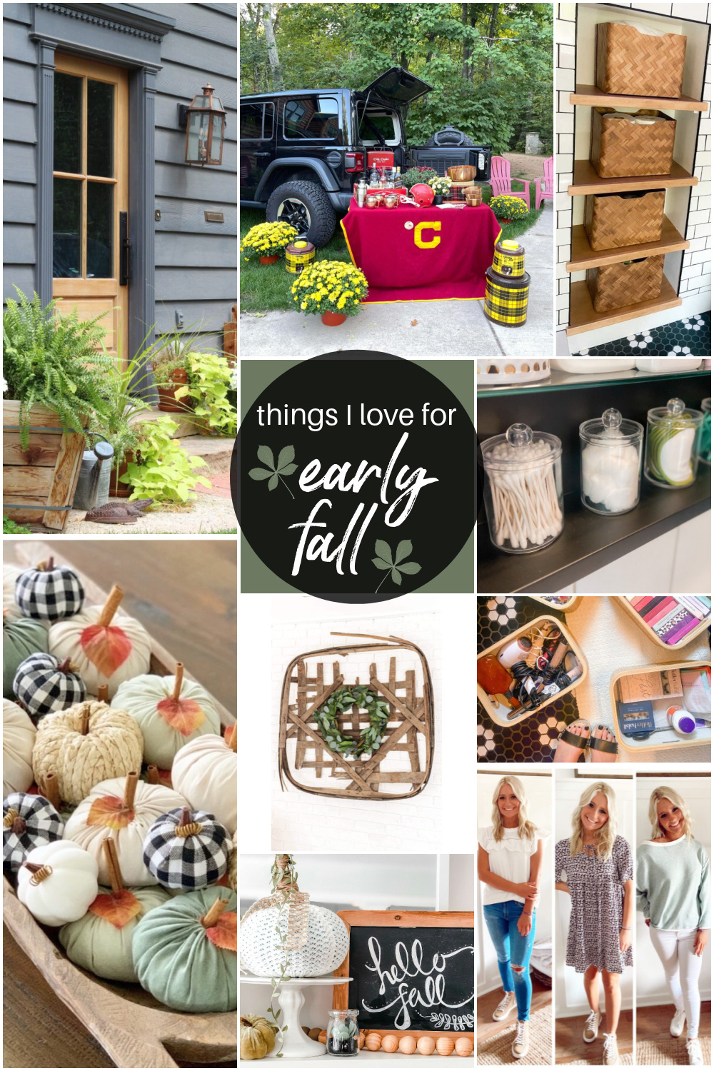 Welcome Home Saturday - Things I Love This Week! Bathroom Remodel, Organizing Ideas and Fall Goodness!