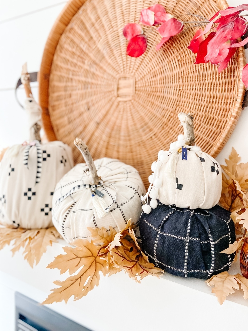 Elevated Fabric Toilet Paper Pumpkins. Transform toilet paper into the cutest pumpkins for fall in FOUR different shapes and customize them for YOUR decor!