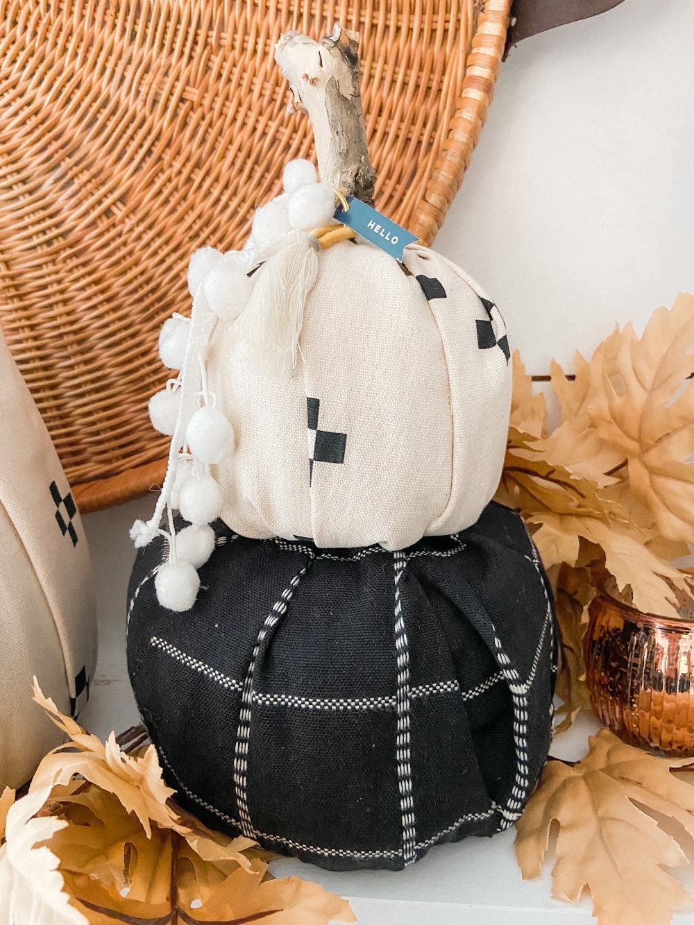 Elevated Fabric Toilet Paper Pumpkins. Transform toilet paper into the cutest pumpkins for fall in FOUR different shapes and customize them for YOUR decor!