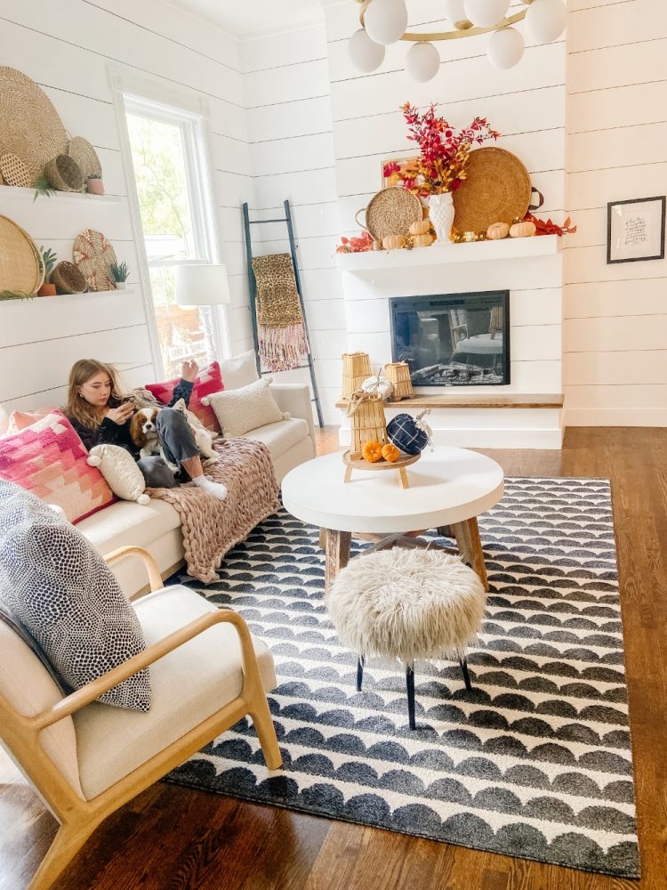 Boho Cottage Easy Fall Mantel Ideas using things you already have!