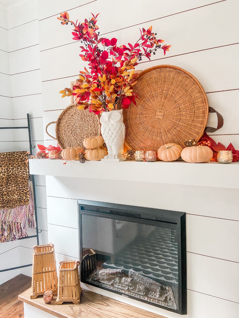 Boho Cottage Fall Mantel