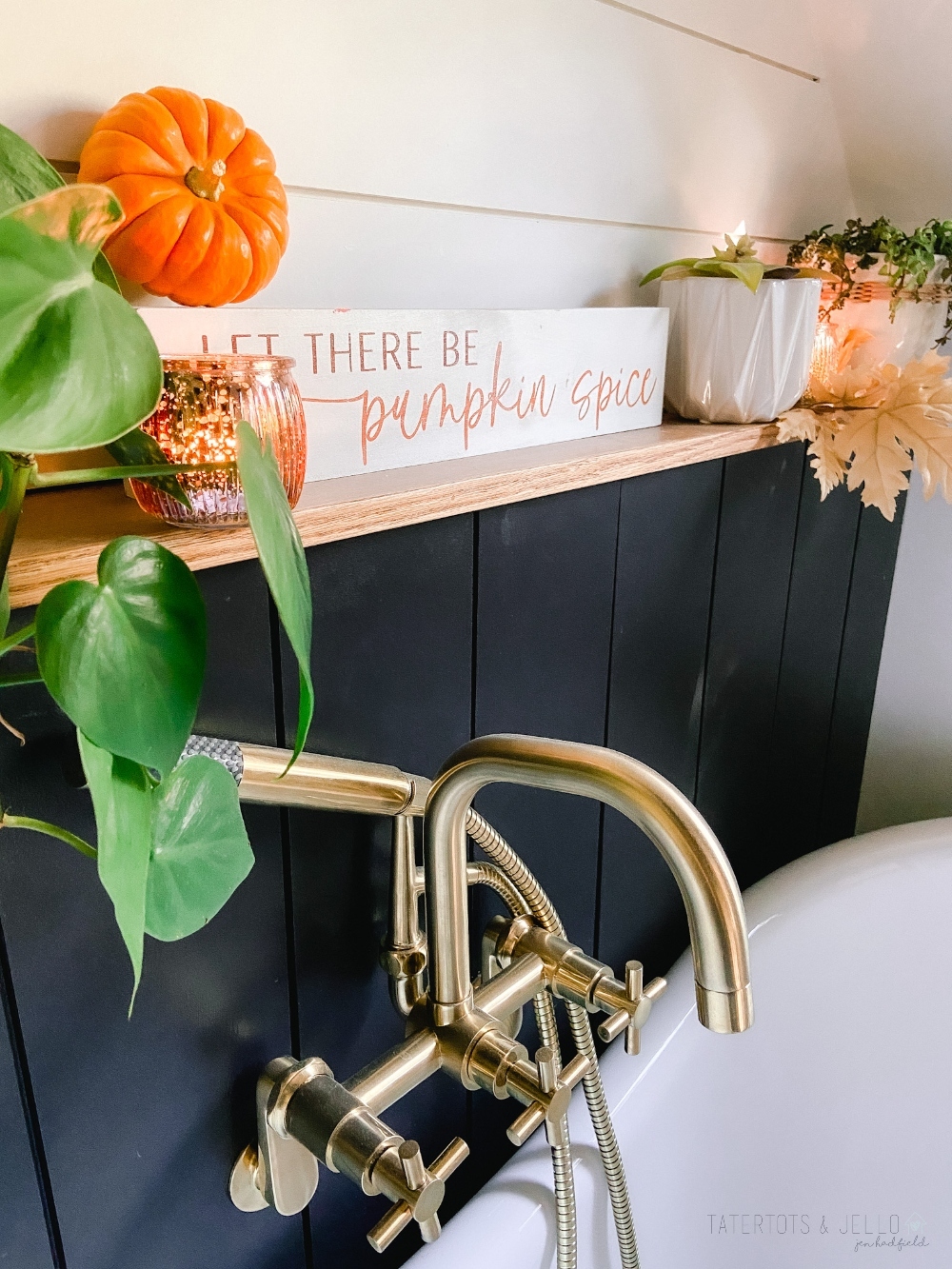 fall decorating ideas with candles and a sign 