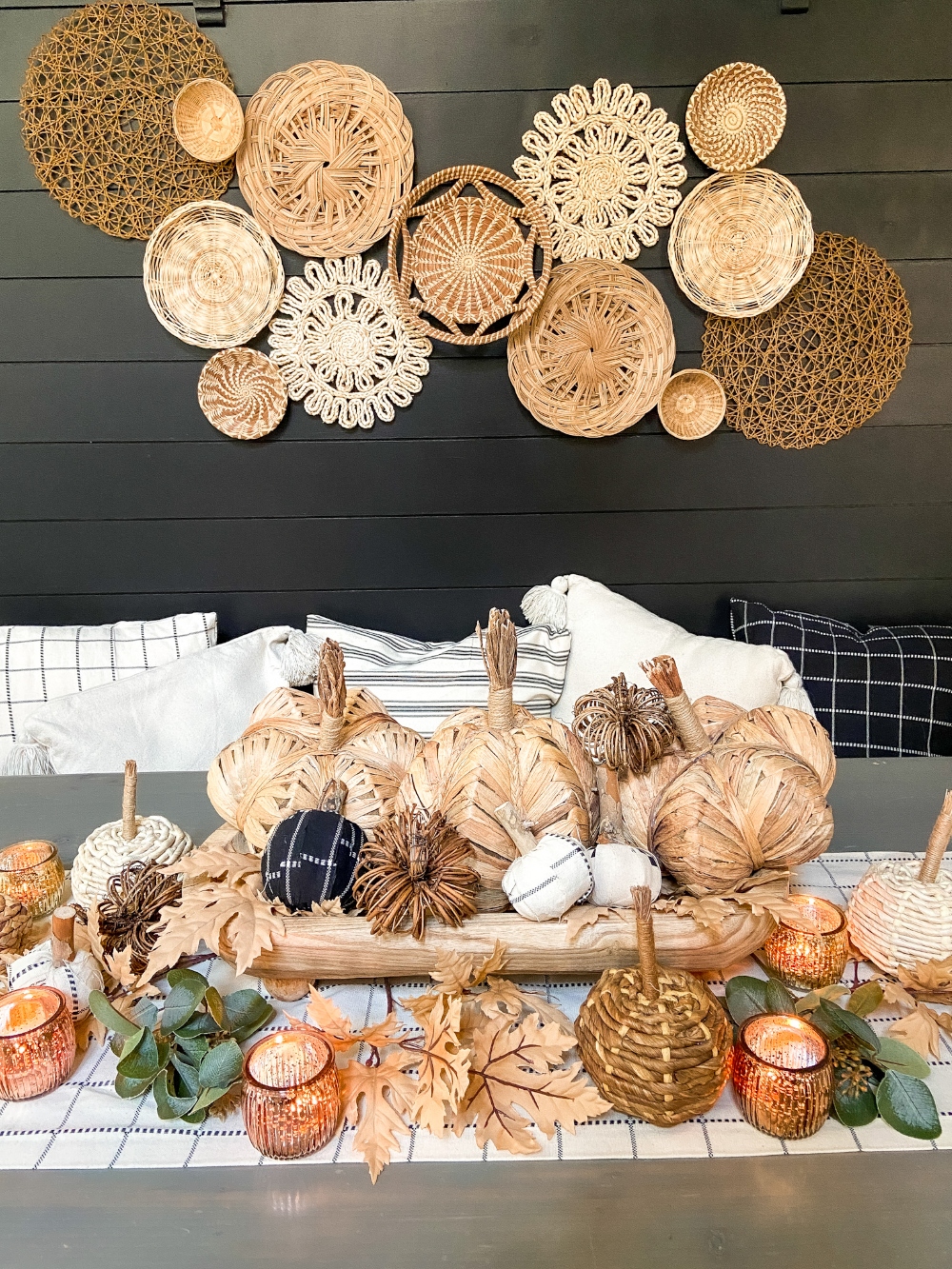 Boho Cottage Fall Decorating Ideas. How to add warm and relaxing fall touches to your home with a few DIY projects and decorating ideas!