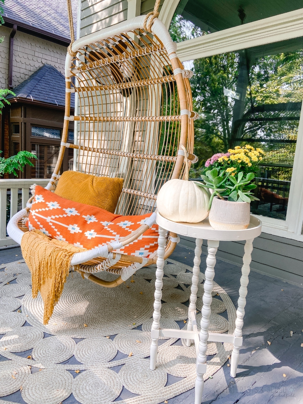 Four Ways to Create a Boho Cottage Fall Porch. Create a warm, casual and inviting fall porch with these FOUR easy ideas!