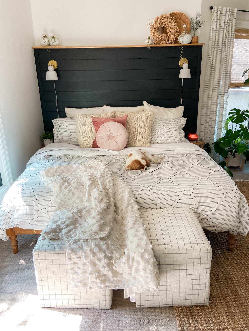 Our New Bedroom and Bathroom Decorated for Fall! Step inside our cozy 1891 bedroom and bathroom remodel with warm rustic touches.