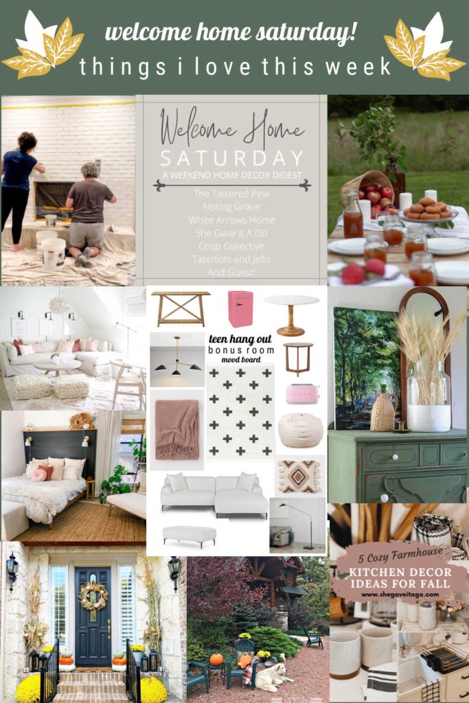 Welcome Home Saturday - Fall Ideas I Love This Week!