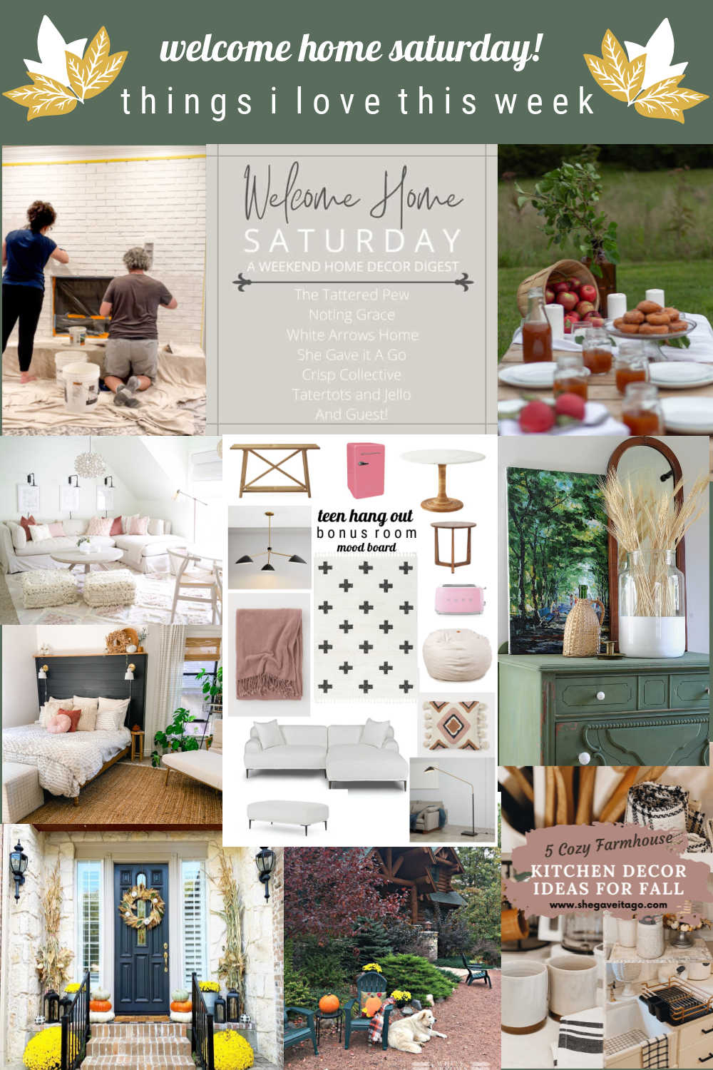 Welcome Home Saturday - Things I Love This Week! Fall Decorating, DIY, Tablescape Ideas and more fall ideas! 
