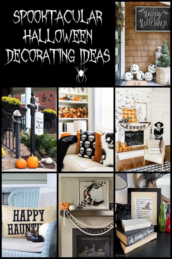 Spooky Halloween Decor and Mantel - Signs, Banners, Wreaths and More!