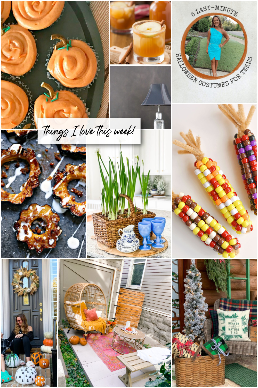 Welcome Home Saturday -- Things I Love This Week! Last-minute Halloween ideas and holiday inspiration. 