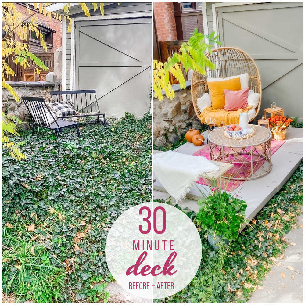 30 minute deck before and after