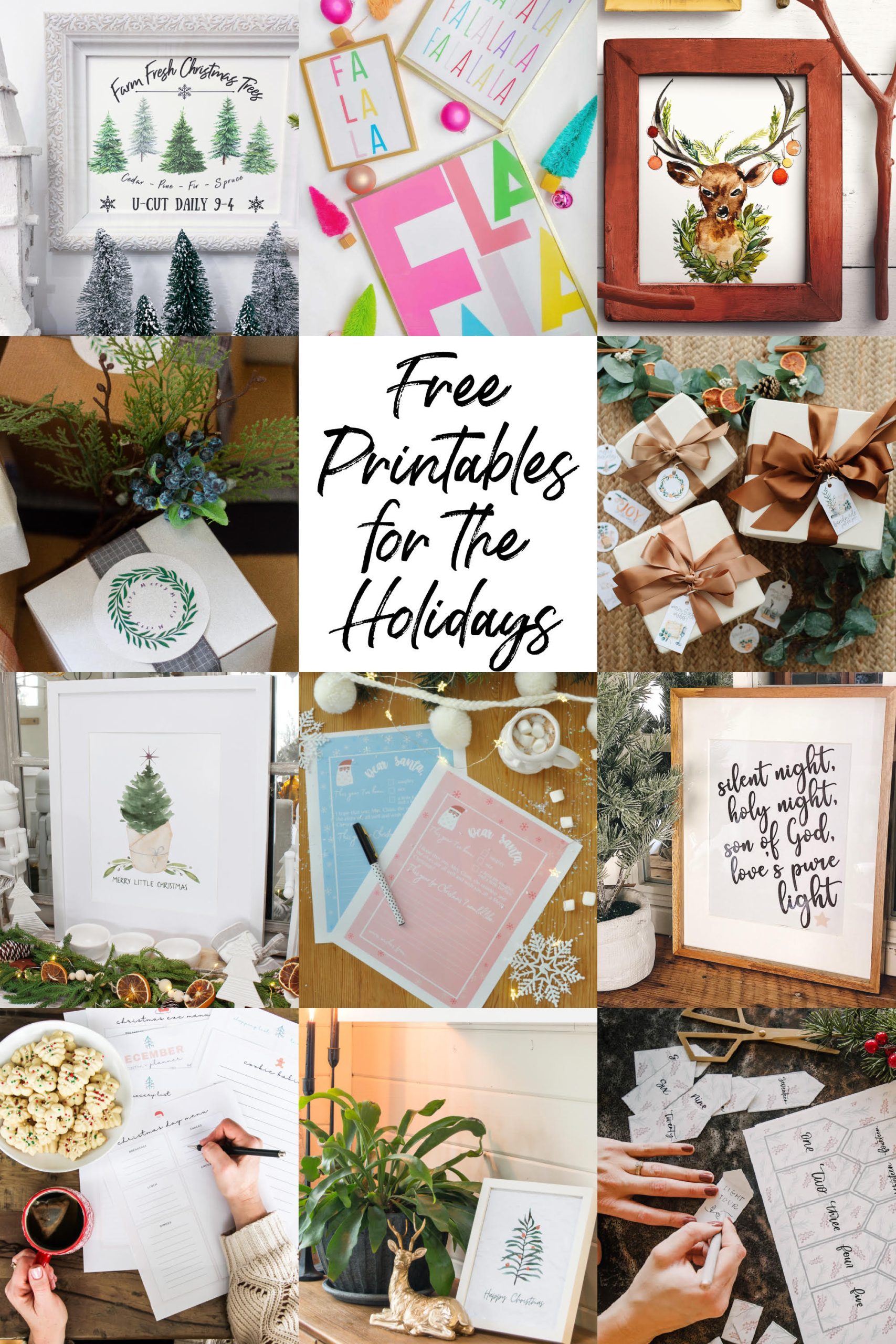 Free printables for the holidays 