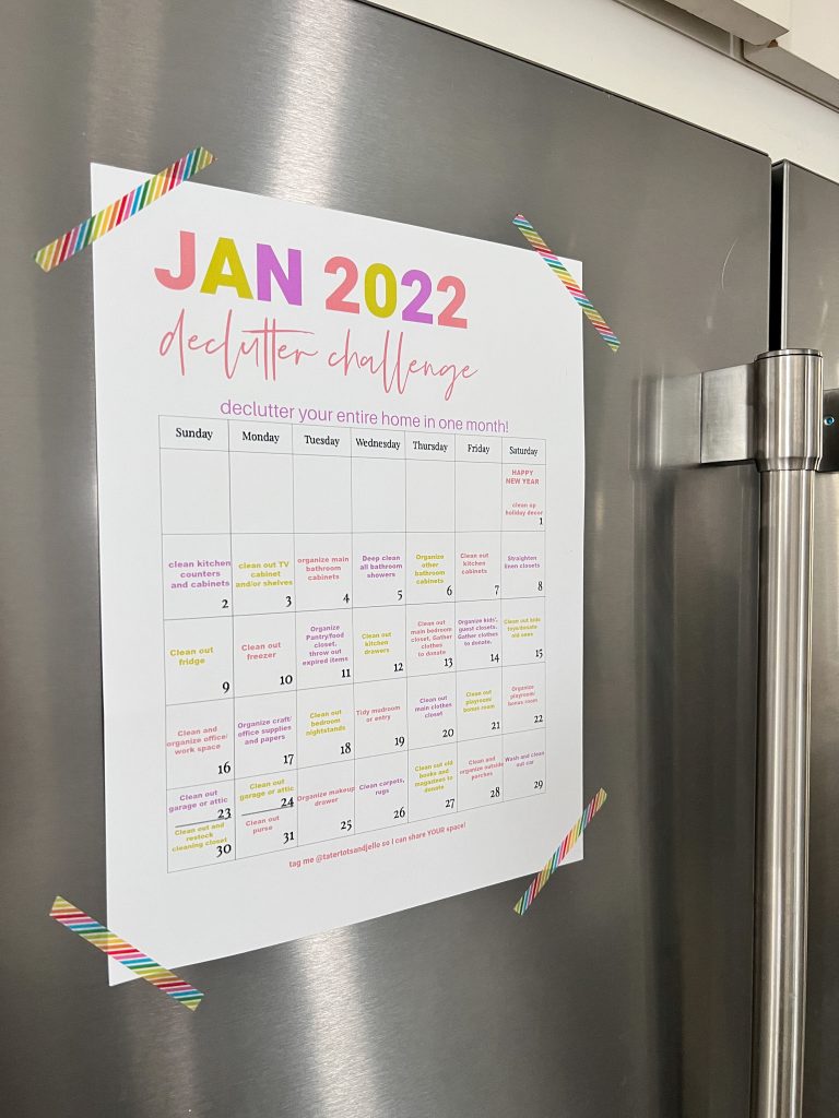 January Declutter Challenge 2022 - Tackle One Space Each Day!