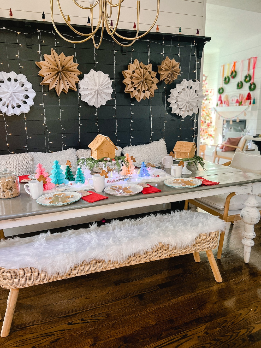 My Colorful Holiday Cottage Tour. Adding whimsical elements and colors to our historic home for the holidays with easy DIY ideas! 