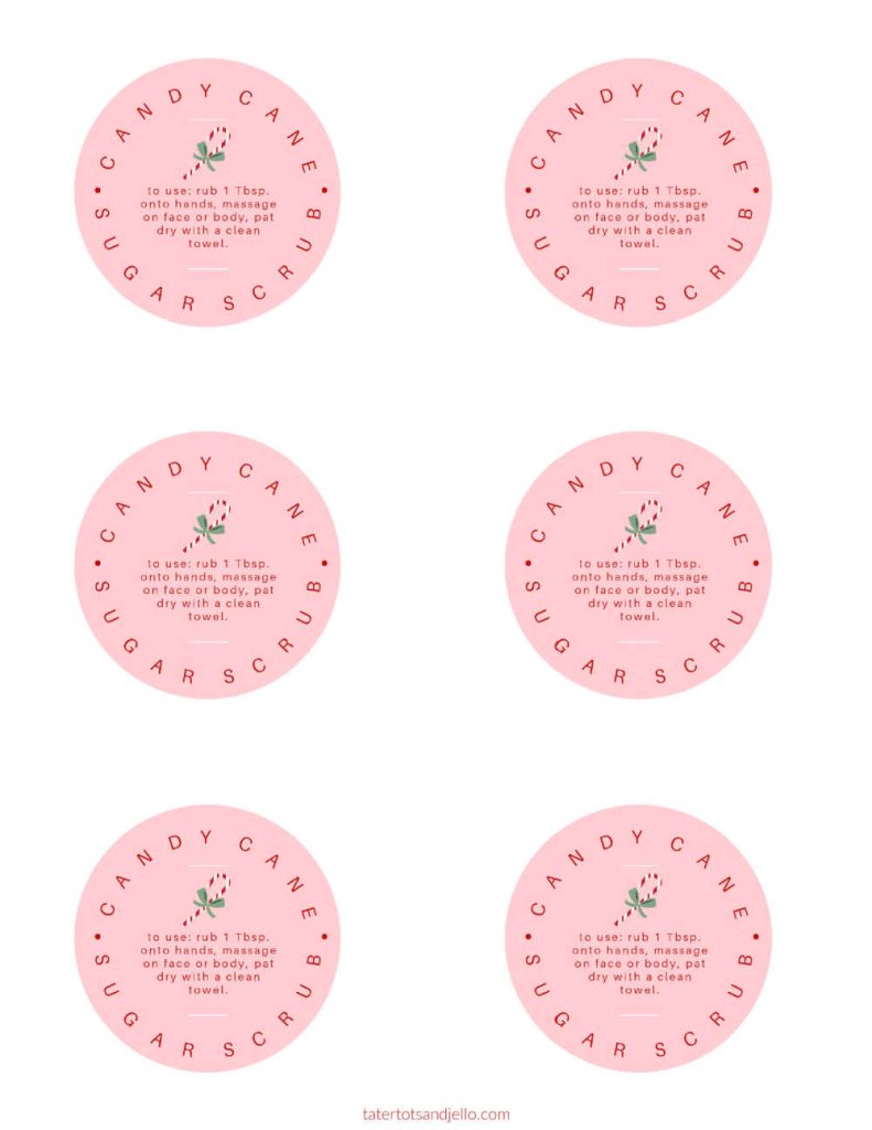 3-Ingredient Candy Cane Sugar Scrub