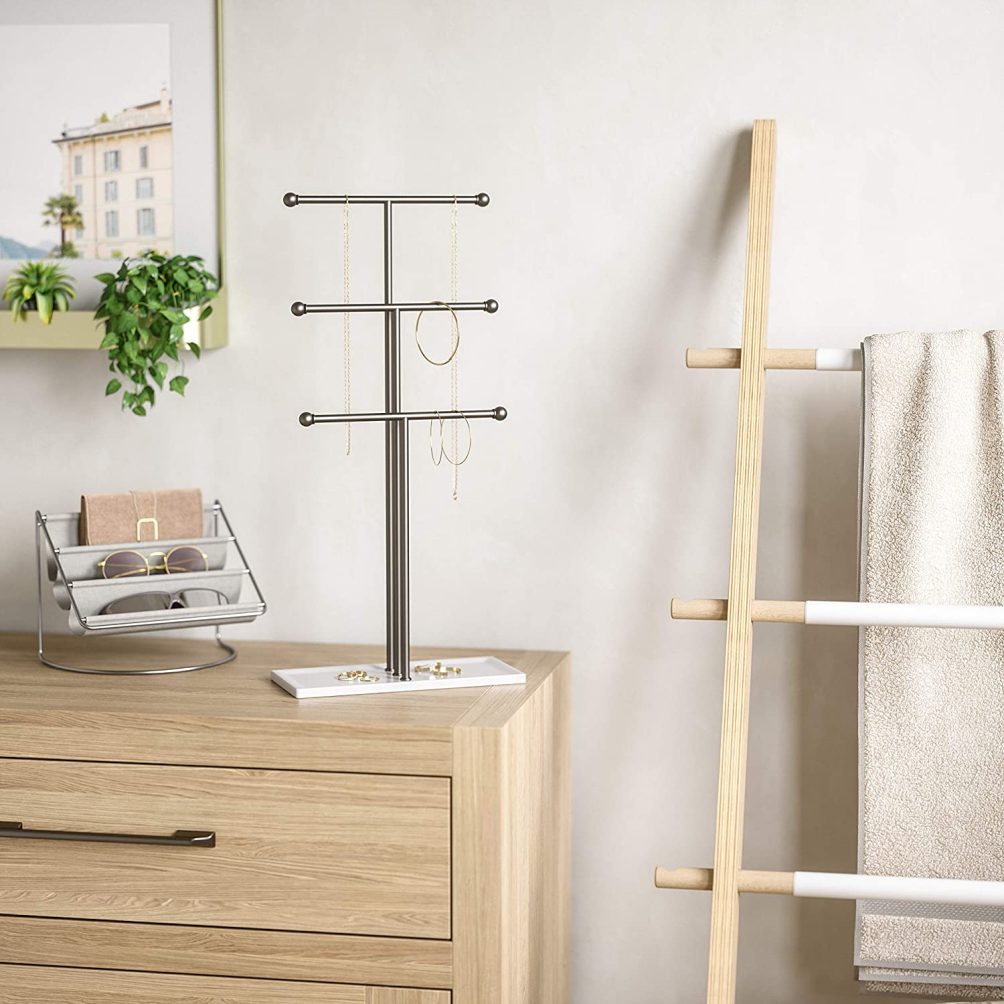 Help teens get organized with a jewelry stand 