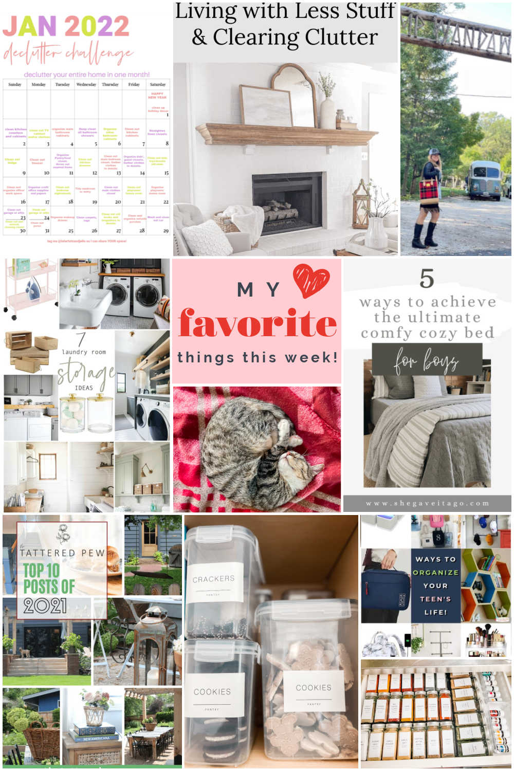 Welcome Home Weekend. I'm sharing favorite things from this week, organizing ideas, DIY Projects and more! 