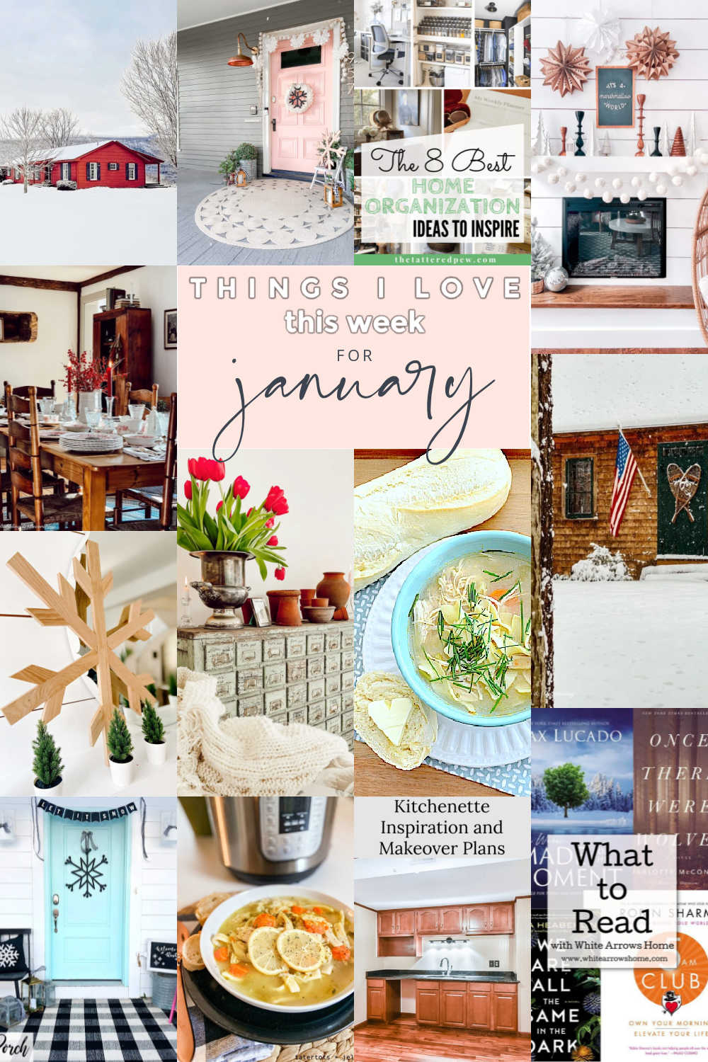 Welcome Home Weekend - January Ideas. Get organized, get inspired and get ready to update your home with these cozy January ideas! 