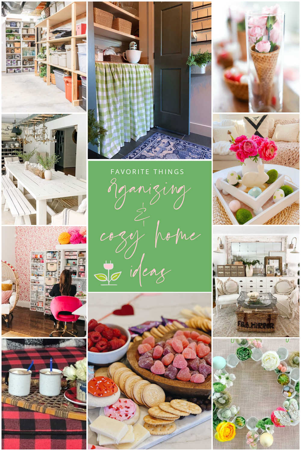 Home Organization and Cozy Ideas! Make your home a cozy haven with these fresh DIY, decorating and entertaining ideas! 