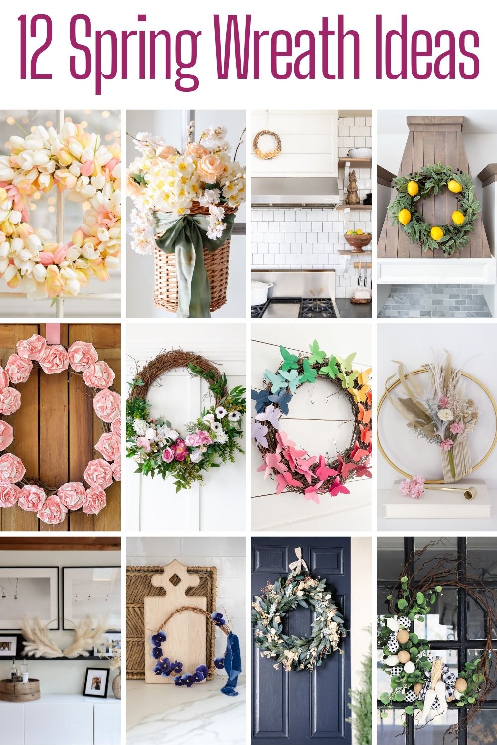 Spring Wreaths Ideas and DIY