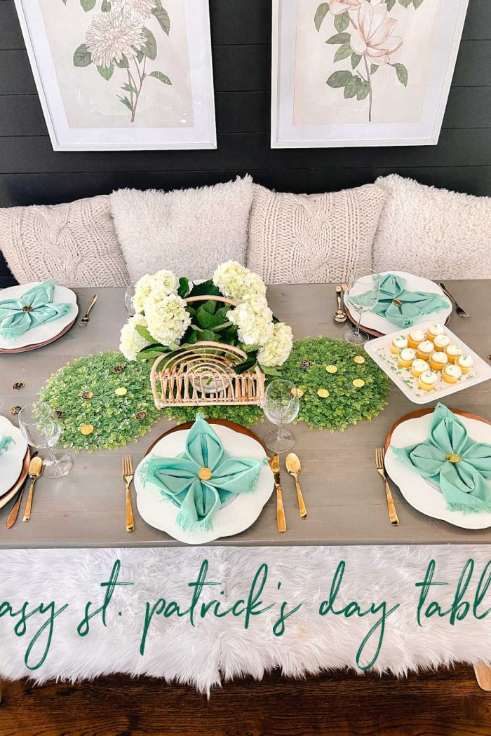 Easy St. Patrick’s Day Tablescape
