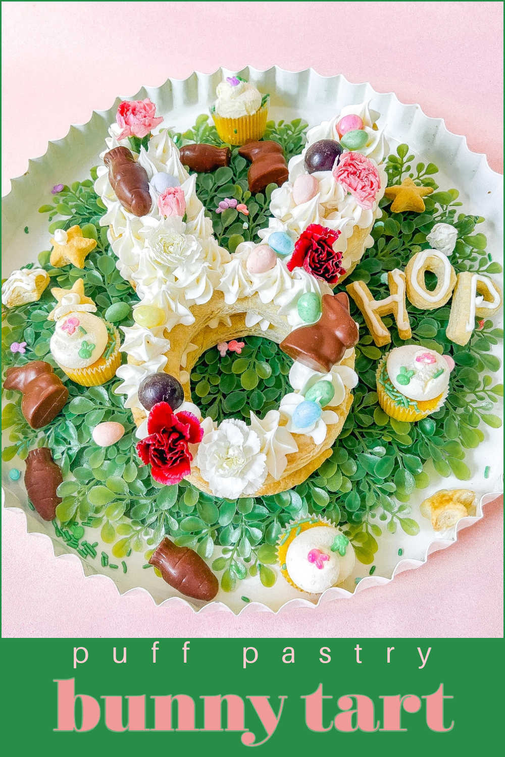 Puff Pastry Bunny Easter Tart