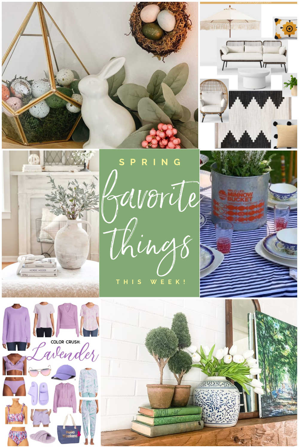 Favorite Things of the Week for Spring! DIY ideas, decorating and shopping finds that I loved this week to bring Spring sunshine to your home! 