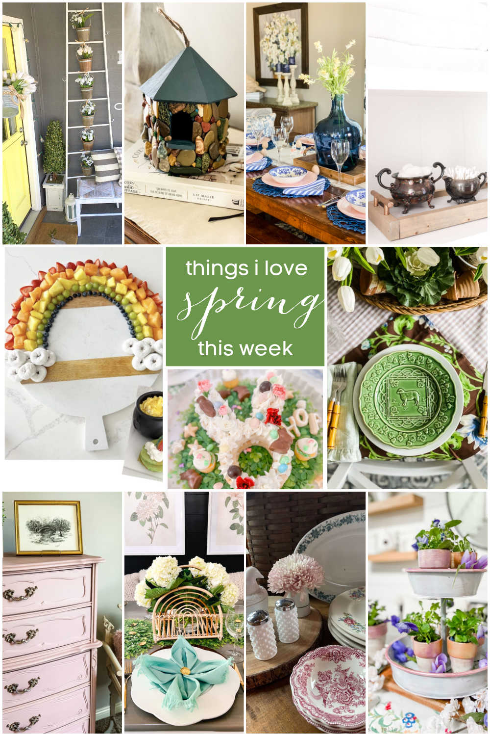 Welcome Home Saturday - Spring Ideas.  Freshen up your home for spring with these fresh and beautiful home and recipe ideas!