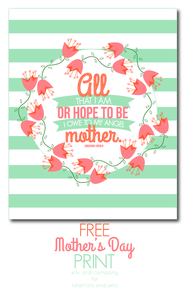 Free mother's day printable 