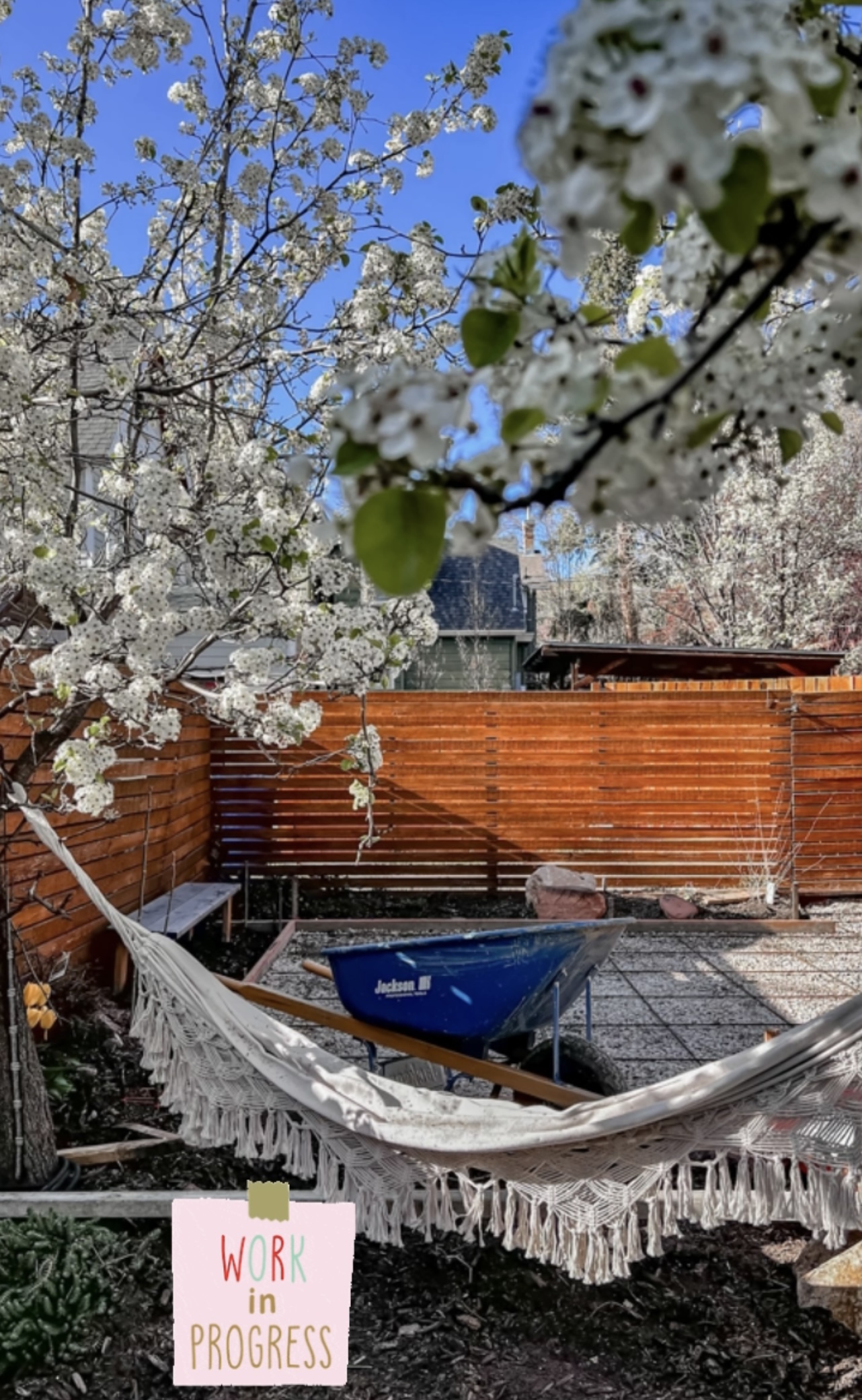 backyard patio progress 