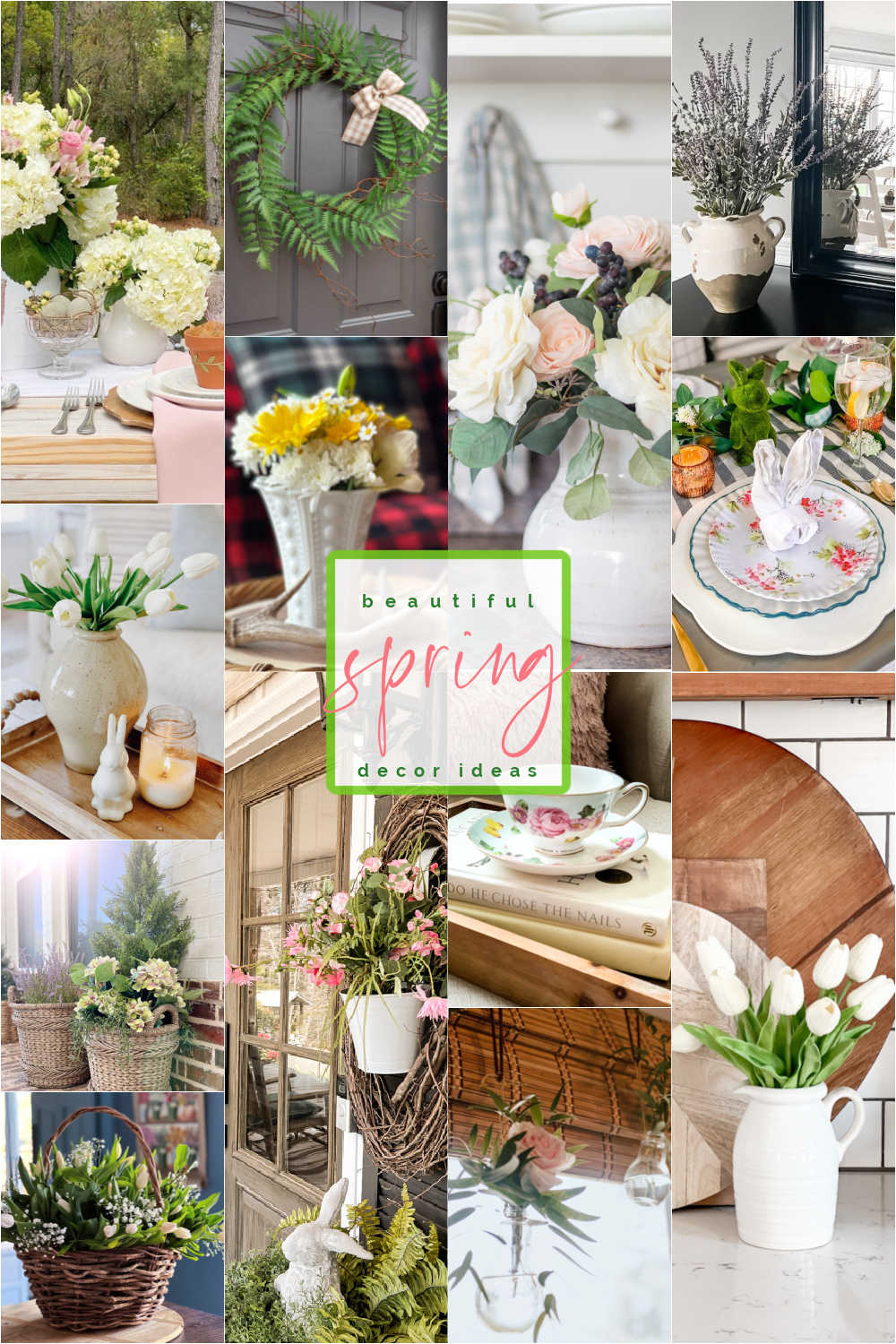 Spring Dining Room Tablescape. 6 Easy Ways to Create a Gorgeous Tablescape for ANY Season!  