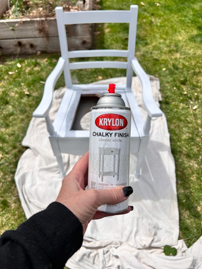 Spring DIY Upcycled Chair Planter. Take a broken chair and give it new life by planting beautiful flowers in it to enjoy in your yard!