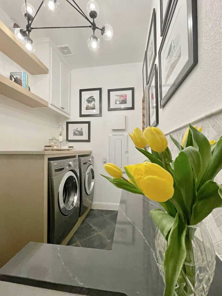 joy from the The Aspiring Home Laundry Room Reveal
