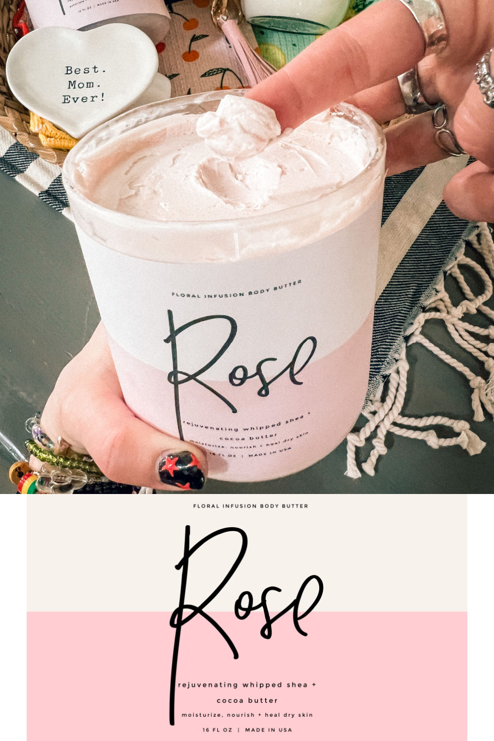 Rose Body Butter + Free Labels
