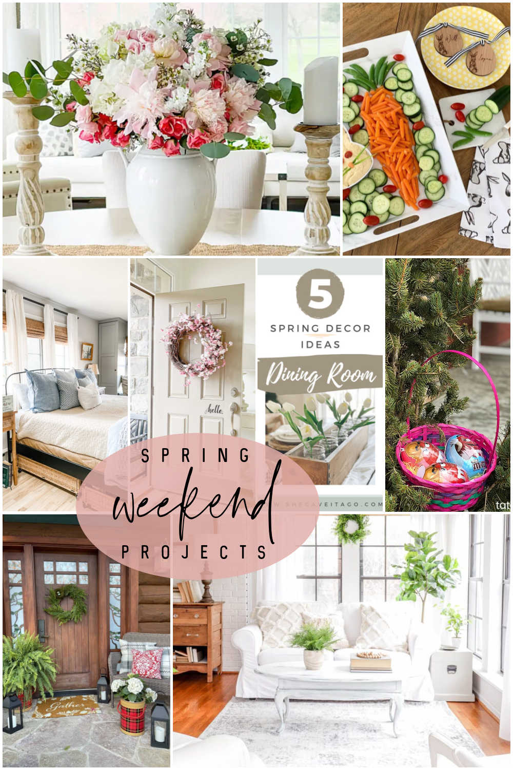 Beautiful Weekend Spring Projects. Get your home refreshed for spring with these beautiful Spring and Easter Home ideas! 
