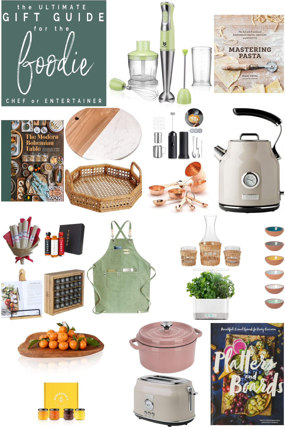 The Ultimate Gift Guide for the Foodie! 29 ideas that the foodie, chef and entertainer in your life will love for the kitchen!