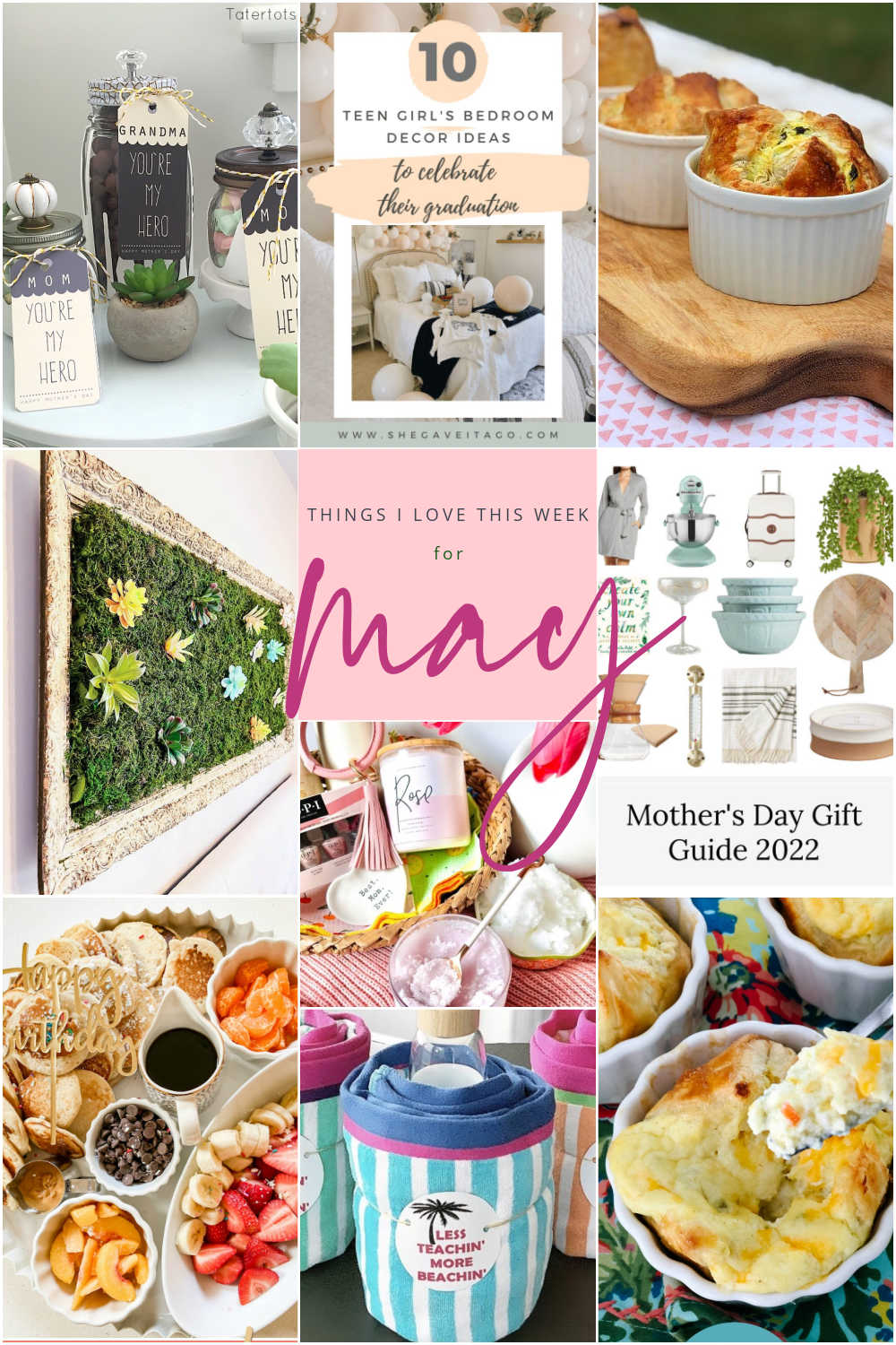Things I Love This Week for May! Get ready for warmer weather with these pretty Mother's Day gift and recipes and home projects you can create in May! 