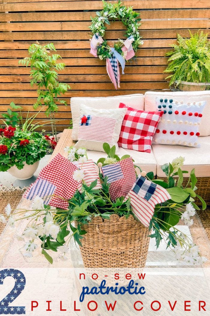 Two Easy Patriotic Pillow Covers