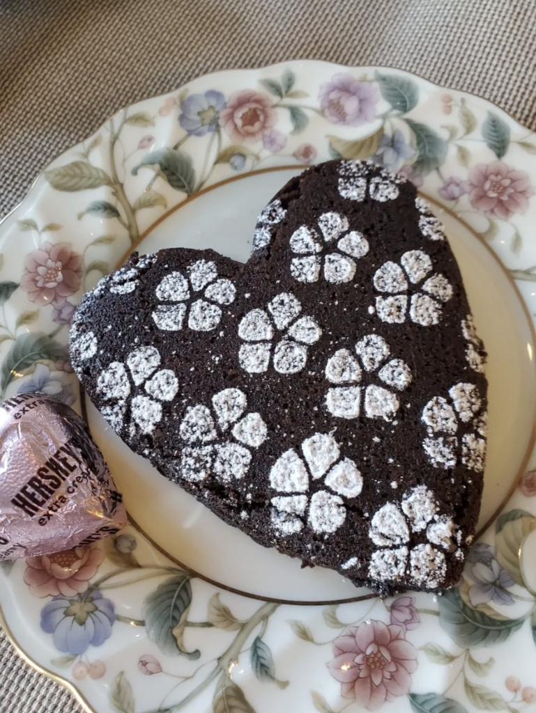 heart shaped brownies 