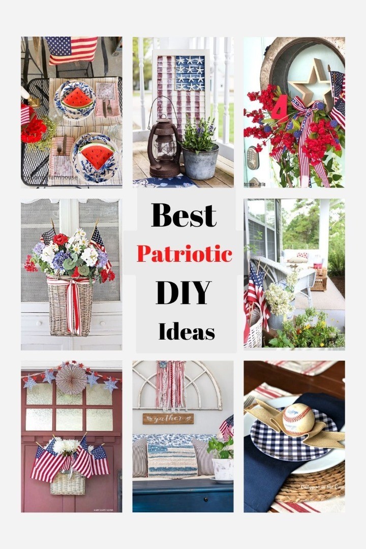 The Best Patriotic Projects! Get ready for Memorial and Fourth of July with these easy red white and blue ideas! 