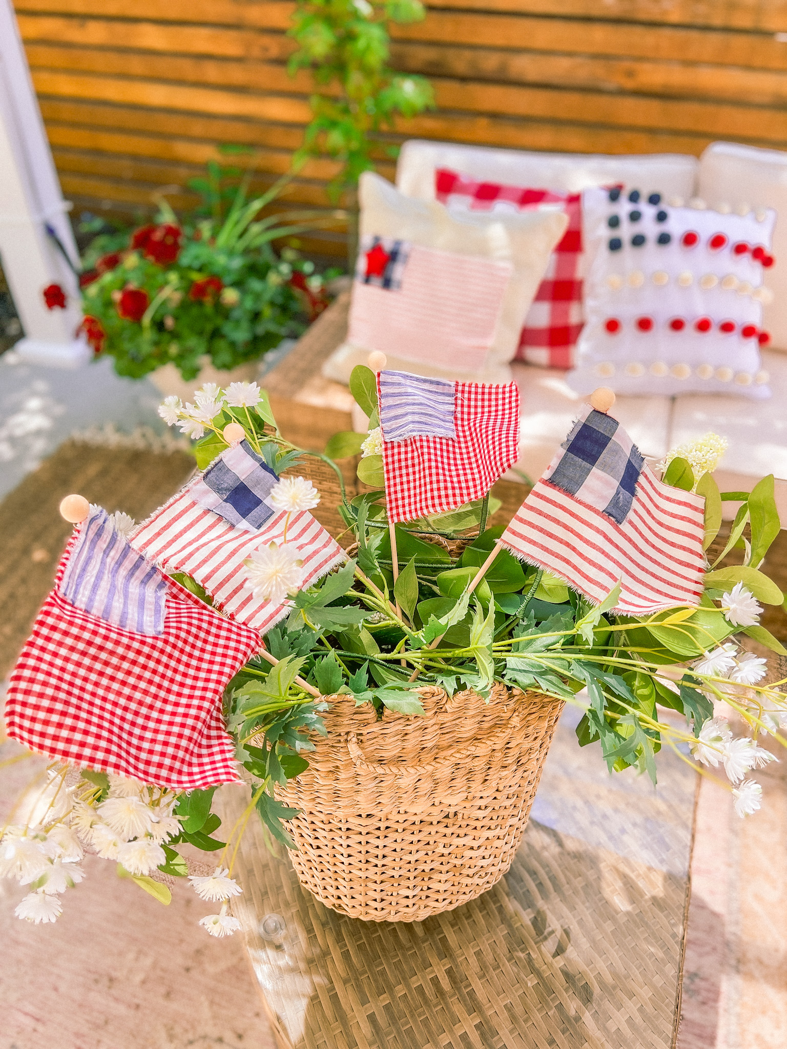 Scrap Fabric Flags