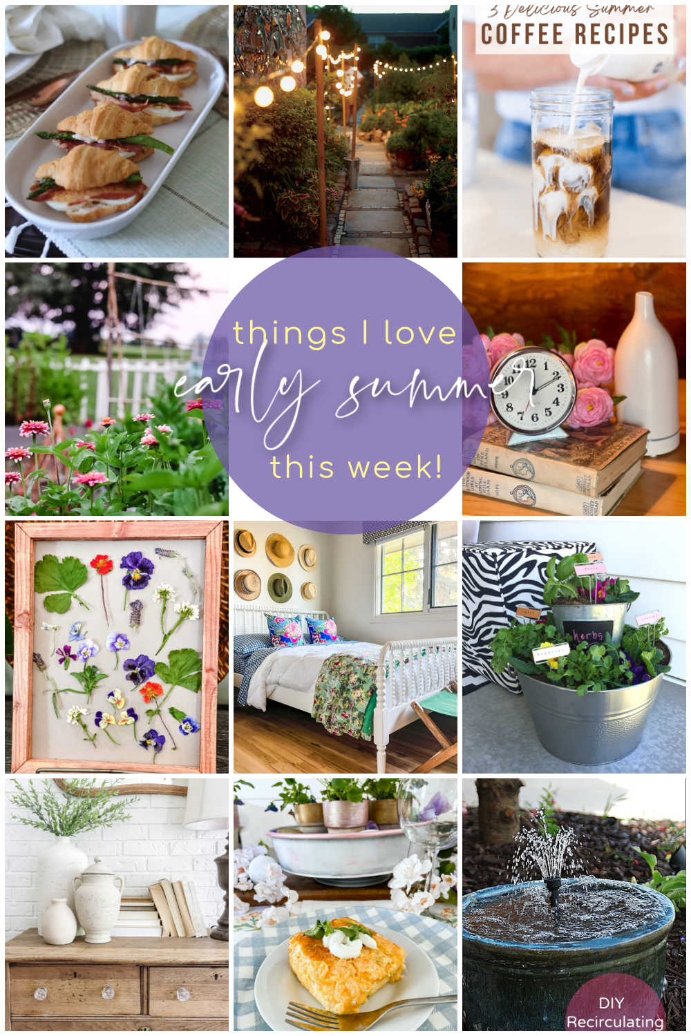 Early Summer Ideas I Love. Get ready for summer with these refreshing outdoor, home, recipe and DIY ideas! 