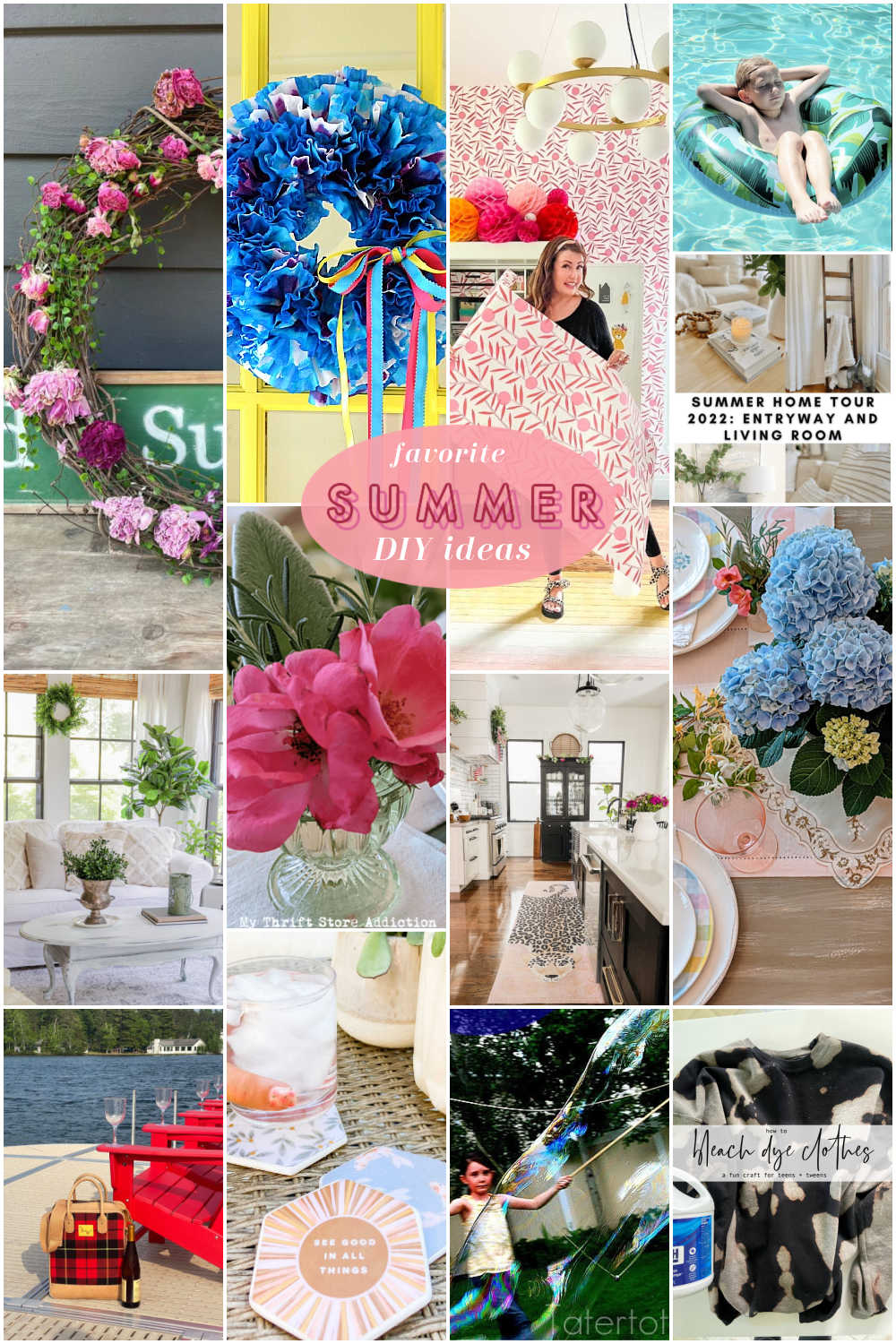 Favorite Summer DIY Ideas. Celebrate the start of summer with these fresh summer ideas for your home and family! 